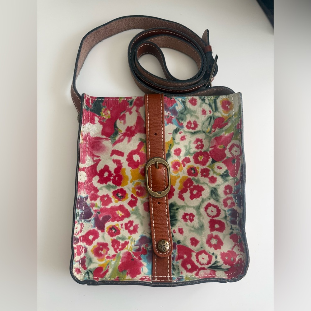 Patricia Nash Venezia Floral Leather Crossbody Bag - Picture 2 of 12